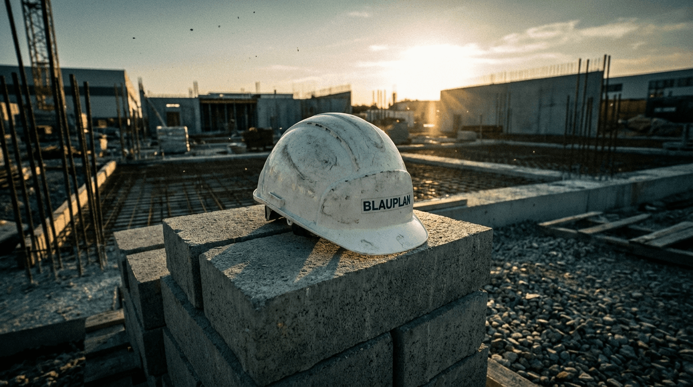 KI-Technologie in Blauplan